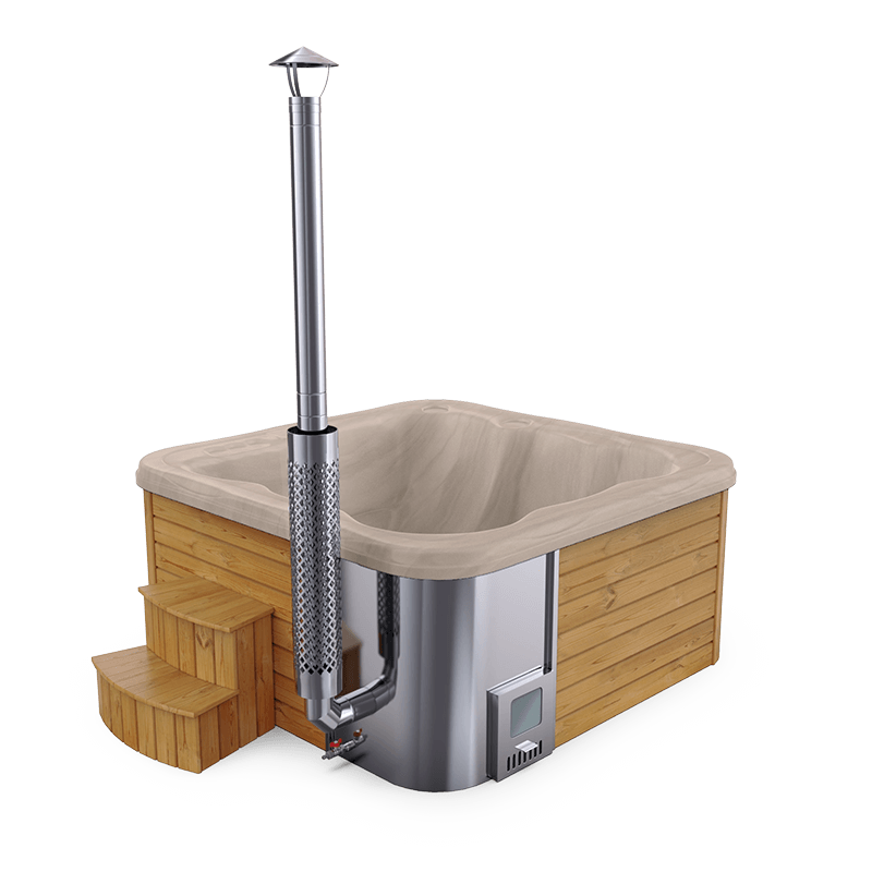 6 személyes jakuzzi integrált kazánnal