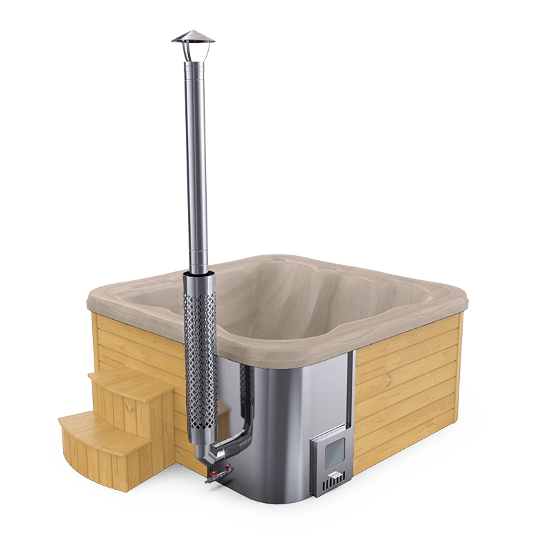 6 személyes jakuzzi integrált kazánnal