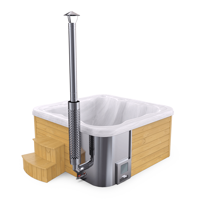 6 személyes jakuzzi integrált kazánnal