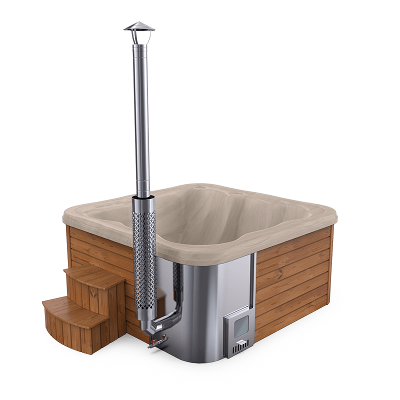 6 személyes jakuzzi integrált kazánnal