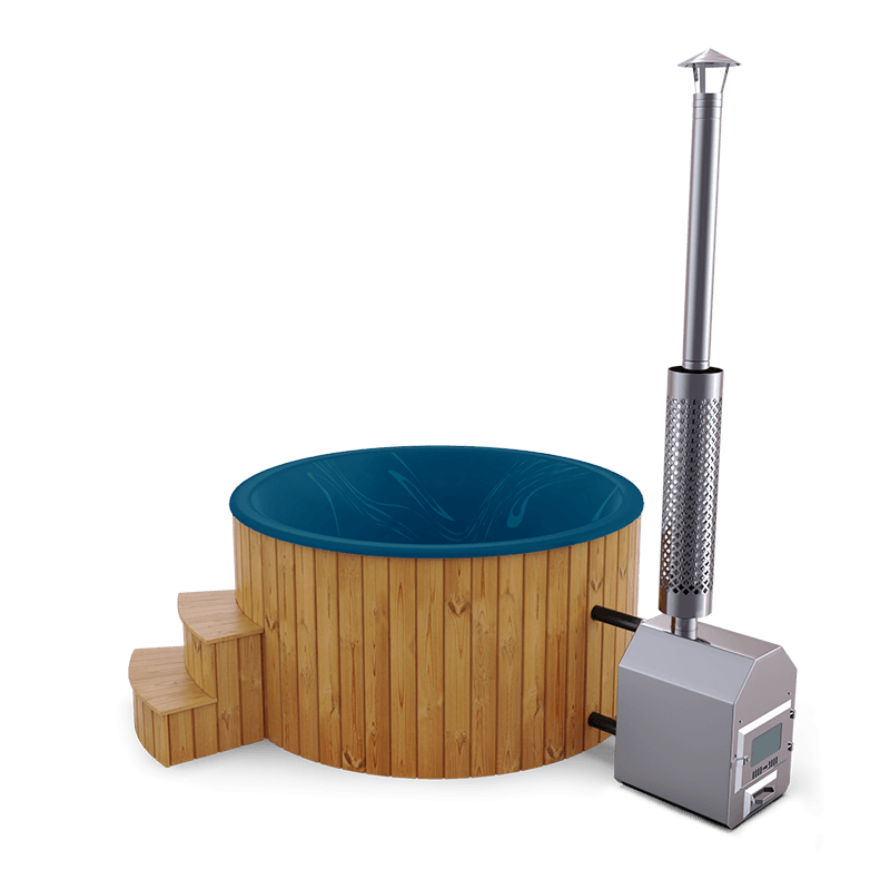 5-6 személyes akril kör dézsa külső kazánnal