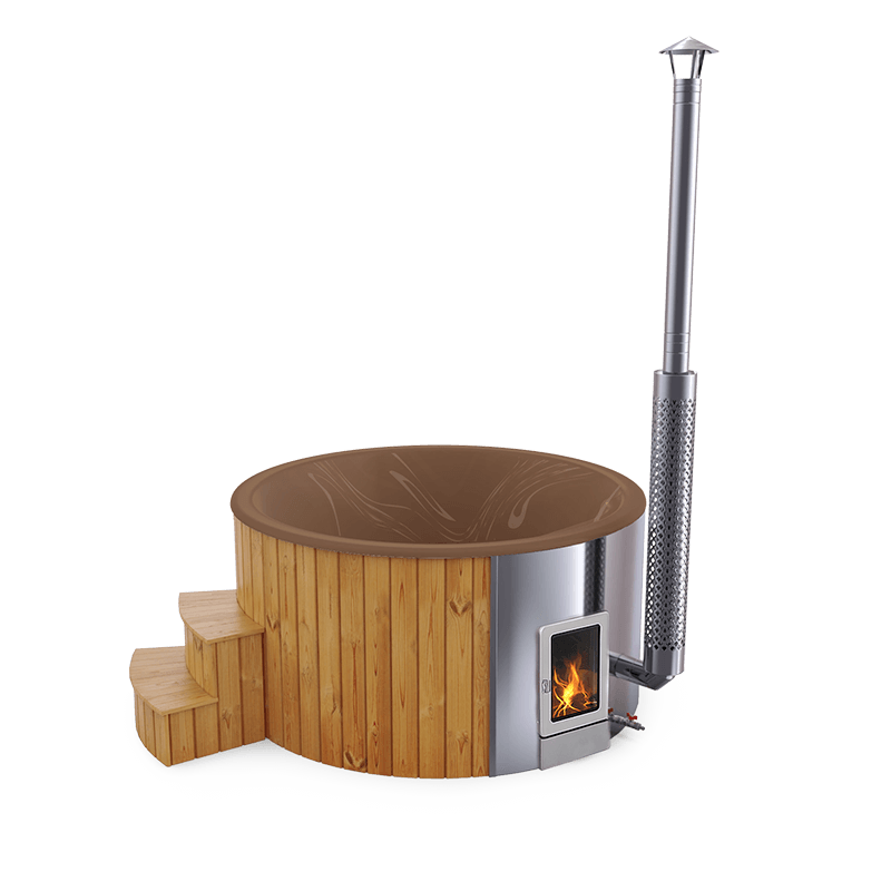 4-5 személyes akril kör dézsa integrált PRO kazánnal