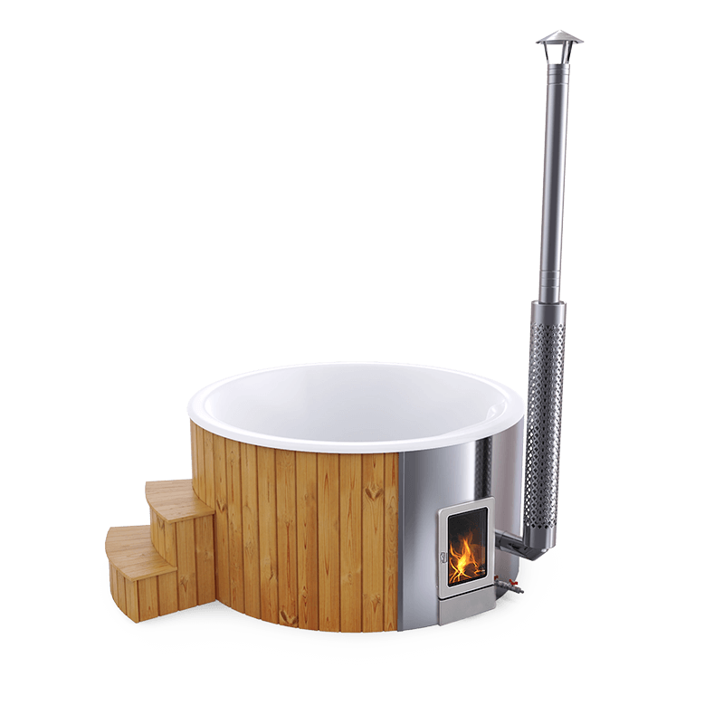 4-5 személyes akril kör dézsa integrált PRO kazánnal