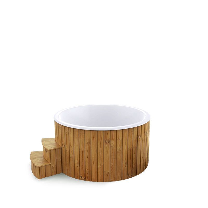 5-6 személyes akril kör dézsa elektromos kazánnal