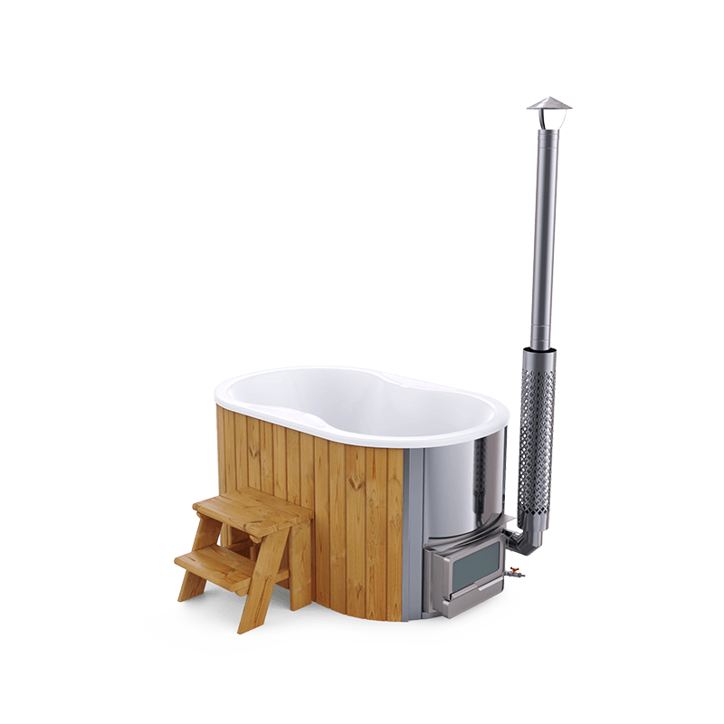 1-2 személyes üvegszálas dézsa integrált kazánnal