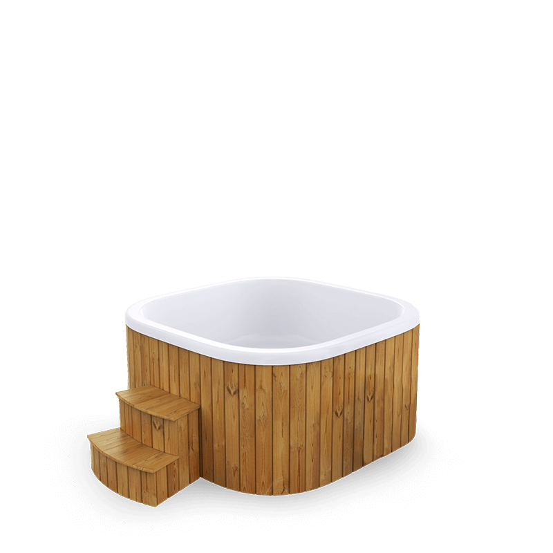 8-10 személyes akril, négyzet alakú elektromos dézsa