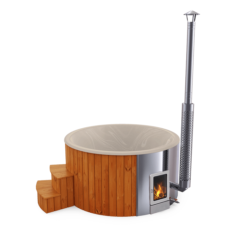 4-5 személyes akril kör dézsa integrált PRO kazánnal