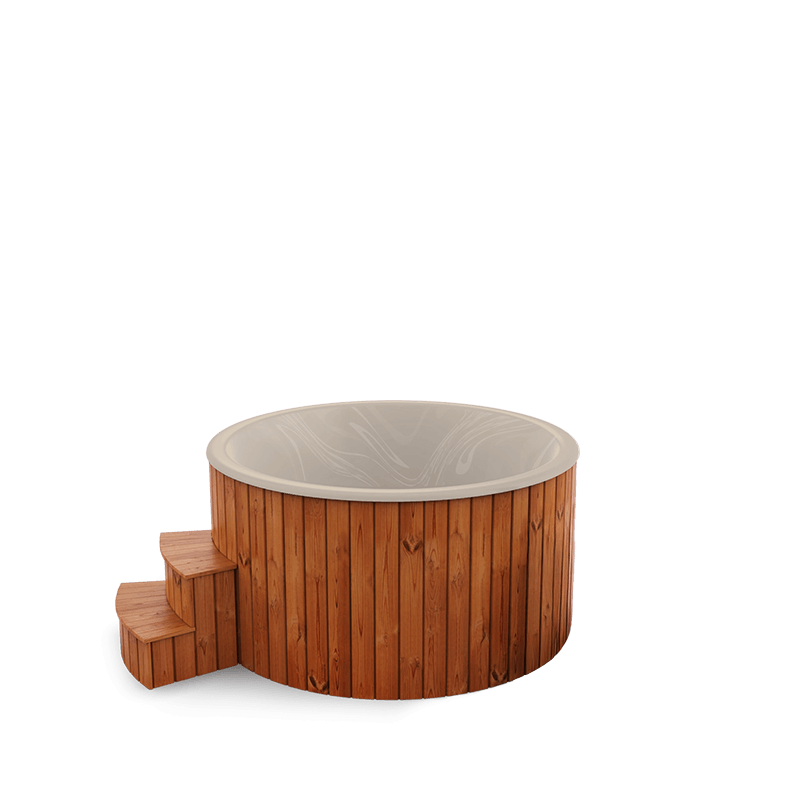 5-6 személyes akril kör dézsa elektromos kazánnal