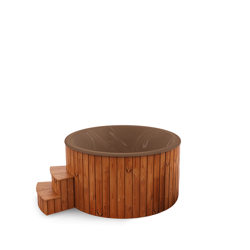 5-6 személyes akril kör dézsa elektromos kazánnal