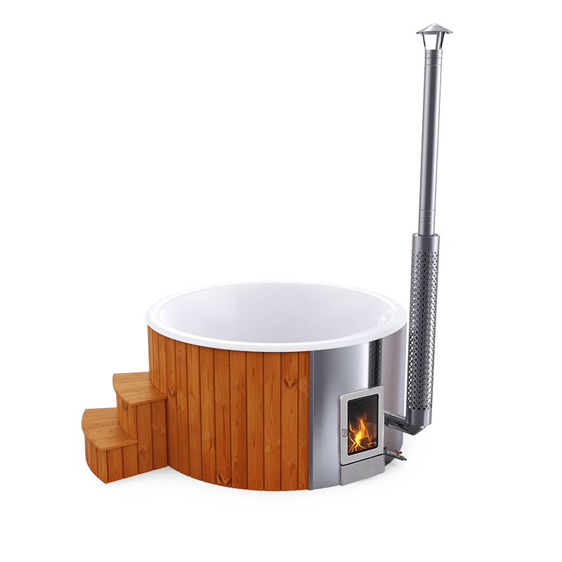 4-5 személyes akril kör dézsa integrált PRO kazánnal