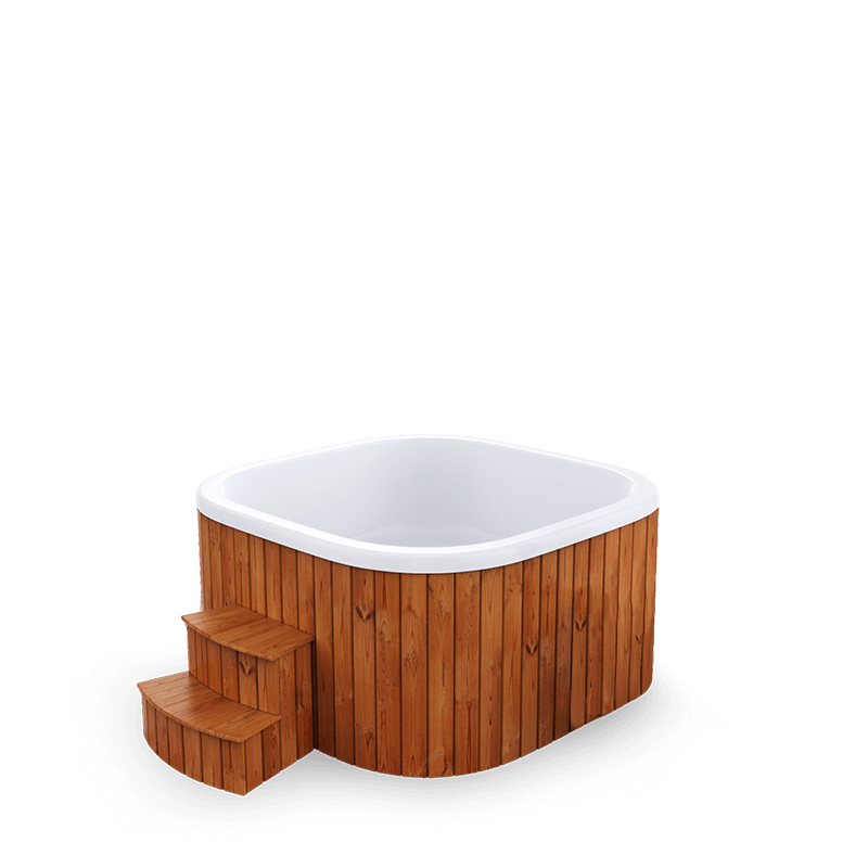 8-10 személyes akril, négyzet alakú elektromos dézsa