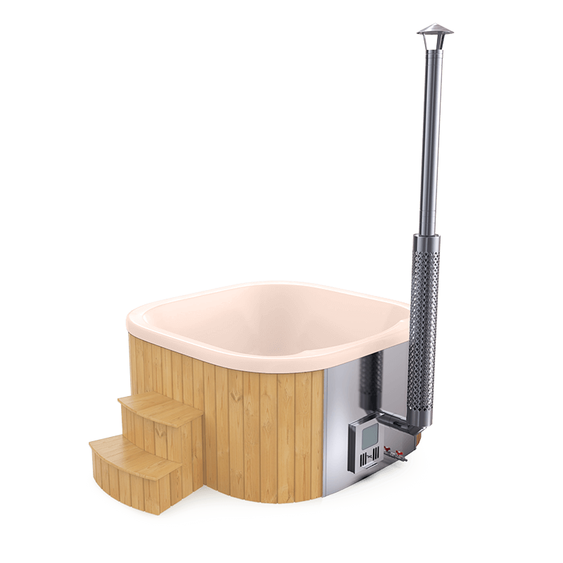 6-8 személyes akril négyzet dézsa belső kazánnal