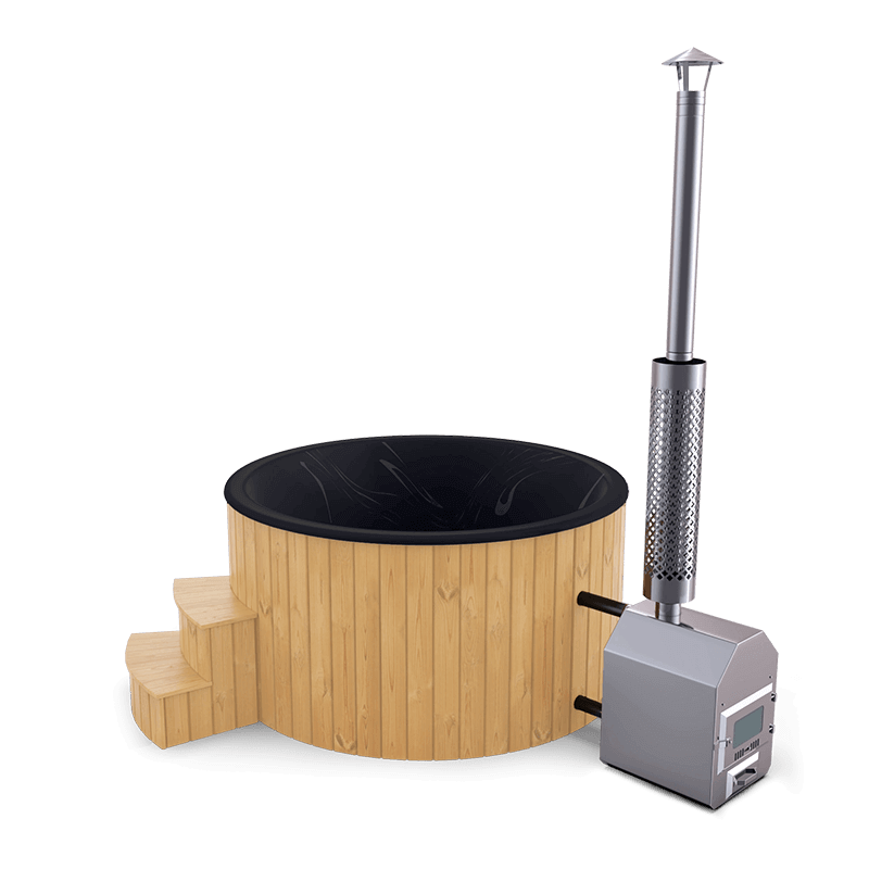 5-6 személyes akril kör dézsa külső kazánnal