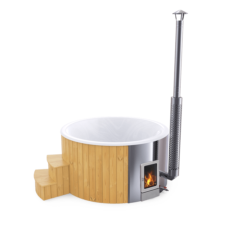 4-5 személyes akril kör dézsa integrált PRO kazánnal