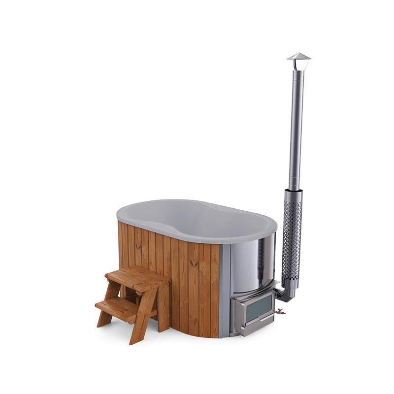 1-2 személyes üvegszálas dézsa integrált kazánnal