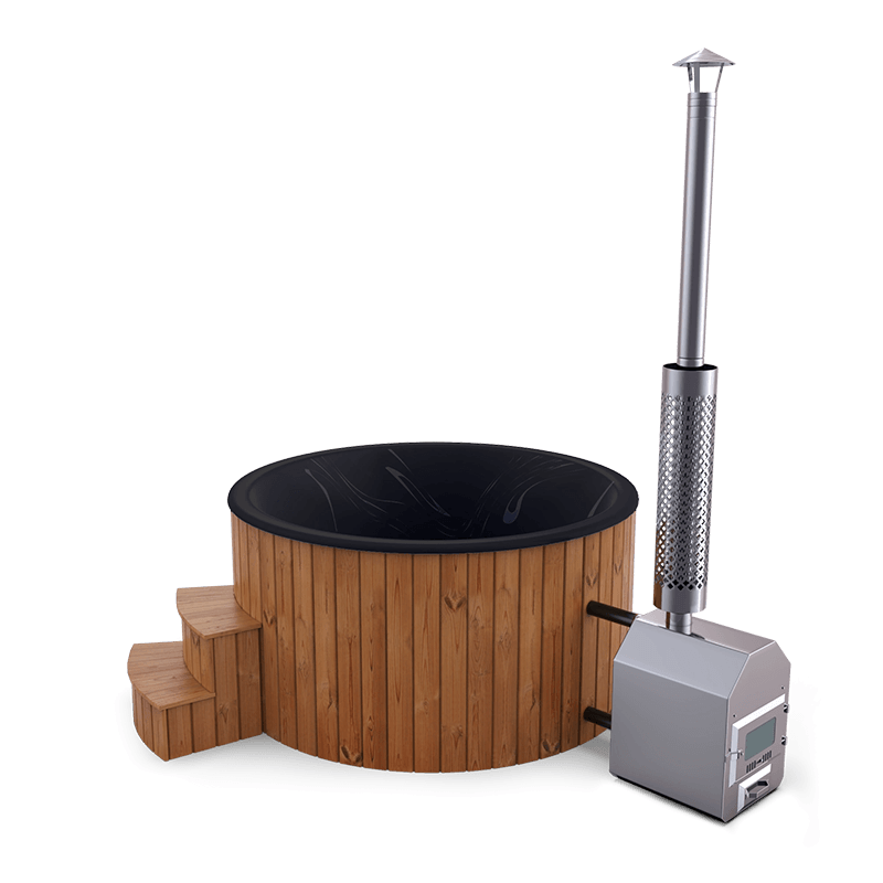 5-6 személyes akril kör dézsa külső kazánnal