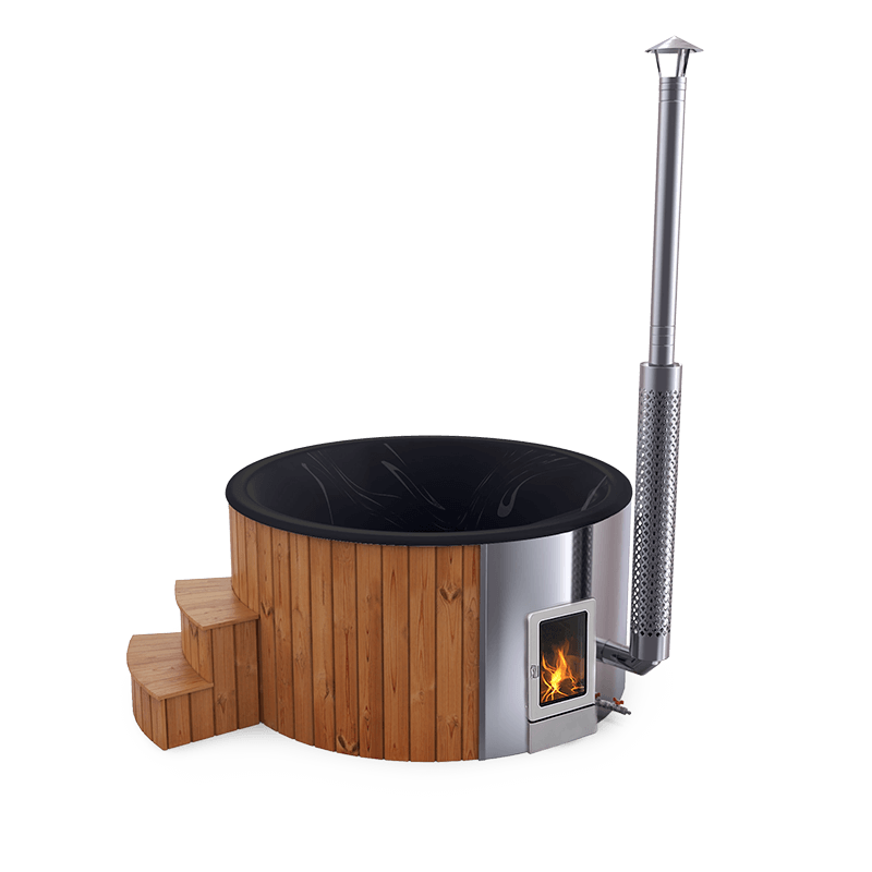 4-5 személyes akril kör dézsa integrált PRO kazánnal