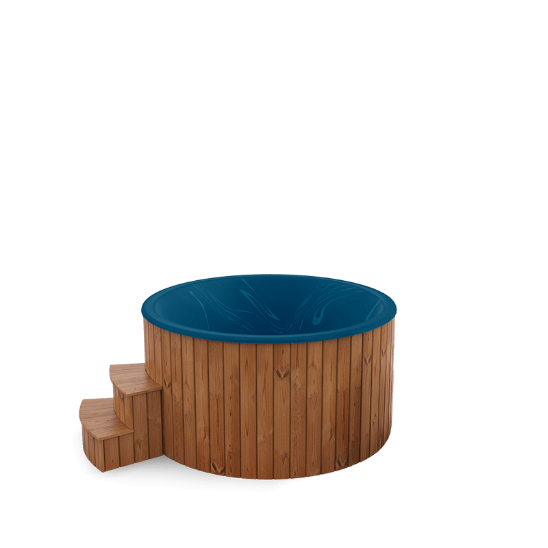 5-6 személyes akril kör dézsa elektromos kazánnal