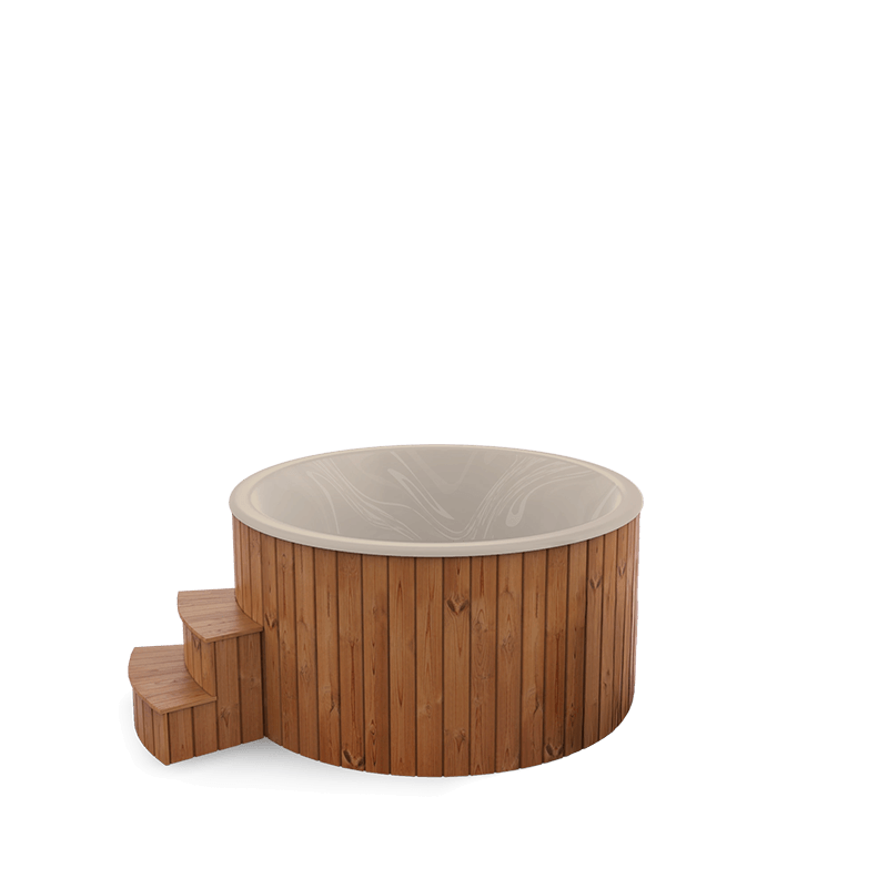 5-6 személyes akril kör dézsa elektromos kazánnal