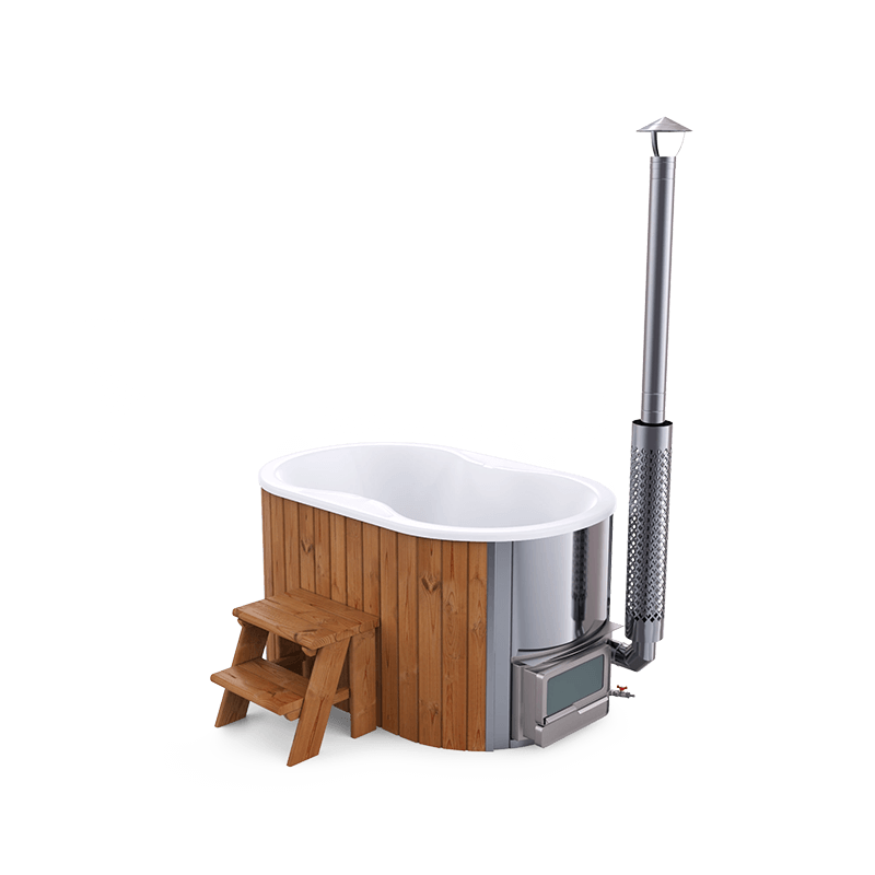 1-2 személyes üvegszálas dézsa integrált kazánnal