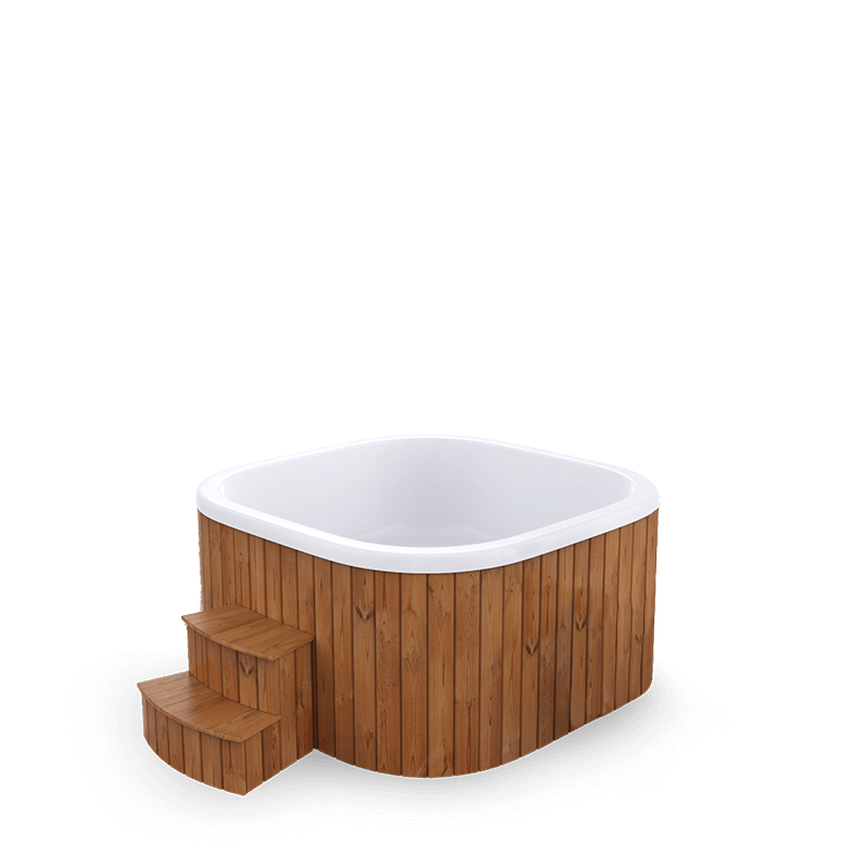 8-10 személyes akril, négyzet alakú elektromos dézsa