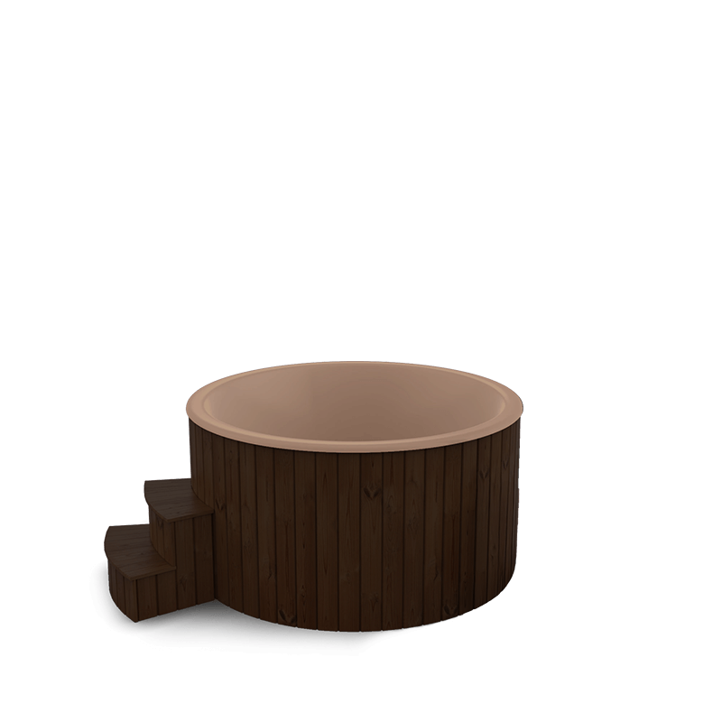 5-6 személyes akril kör dézsa elektromos kazánnal