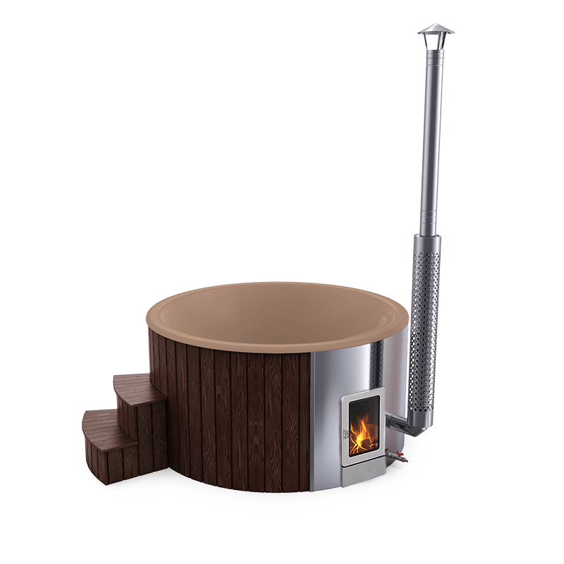 4-5 személyes akril kör dézsa integrált PRO kazánnal