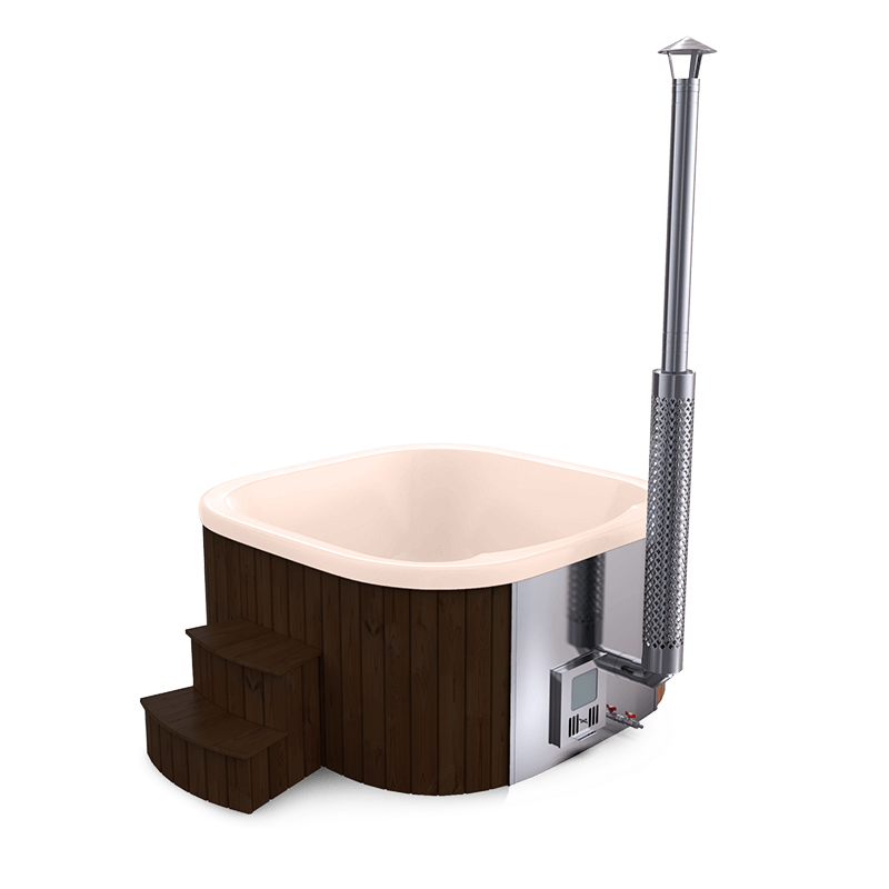 6-8 személyes akril négyzet dézsa belső kazánnal