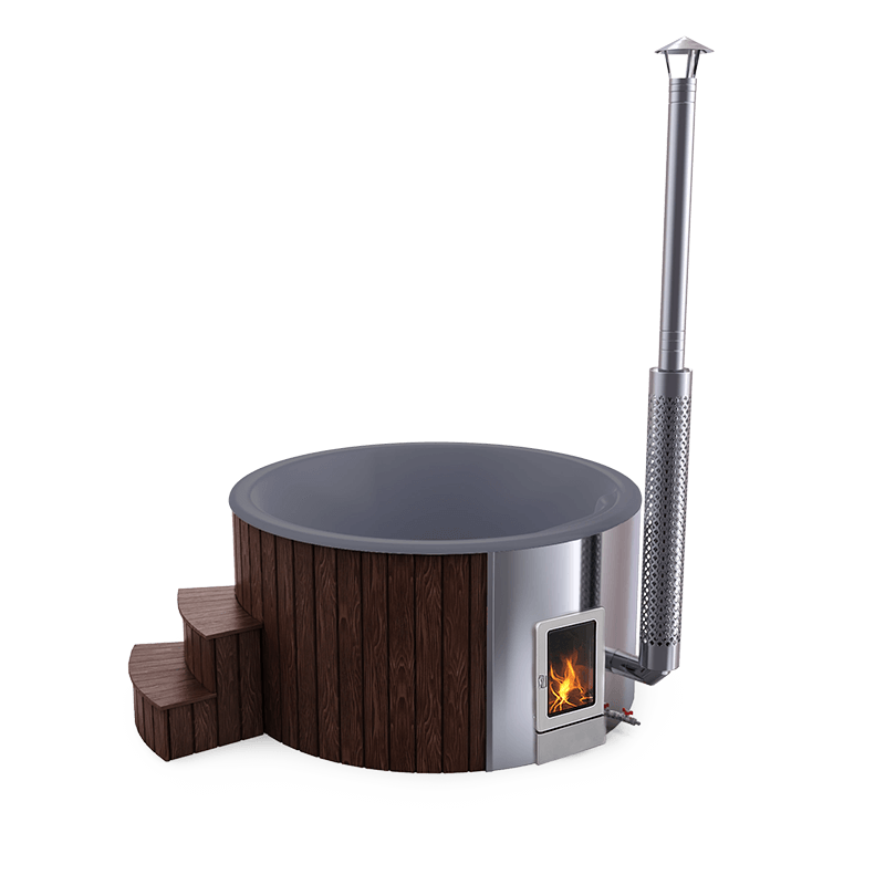 4-5 személyes akril kör dézsa integrált PRO kazánnal