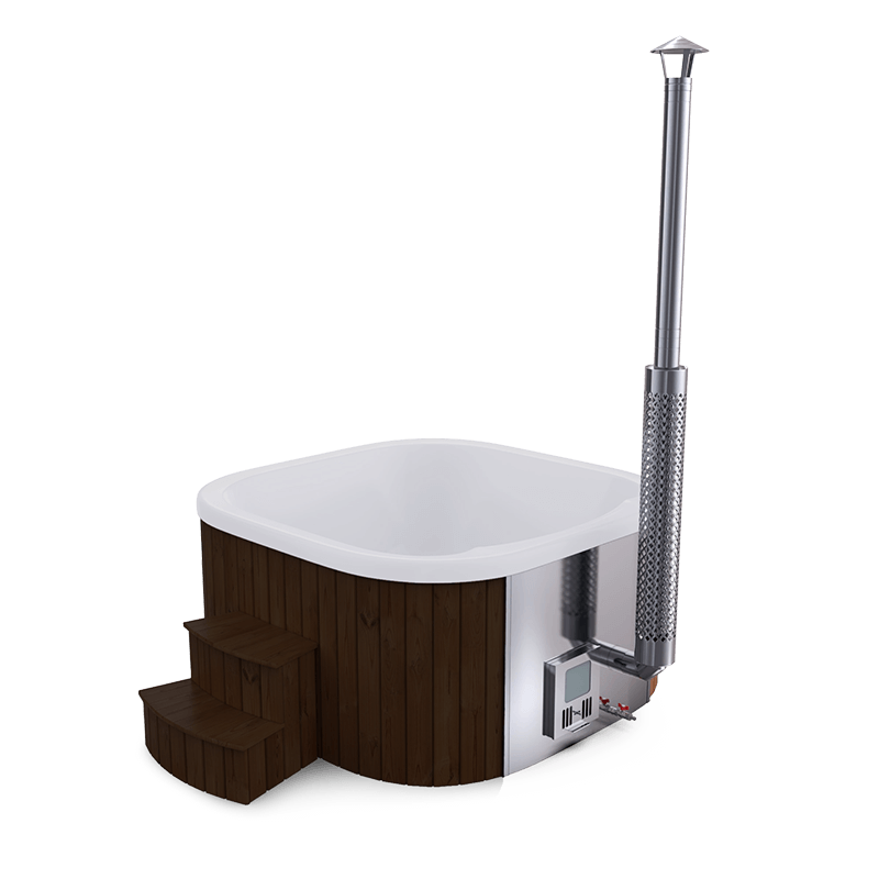 6-8 személyes akril négyzet dézsa belső kazánnal