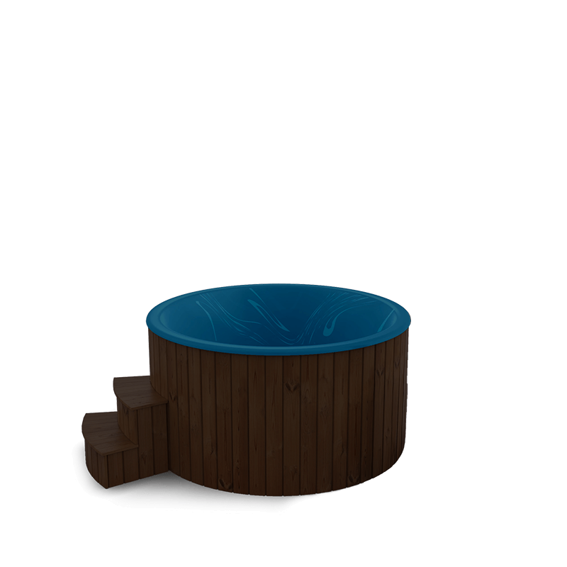 5-6 személyes akril kör dézsa elektromos kazánnal