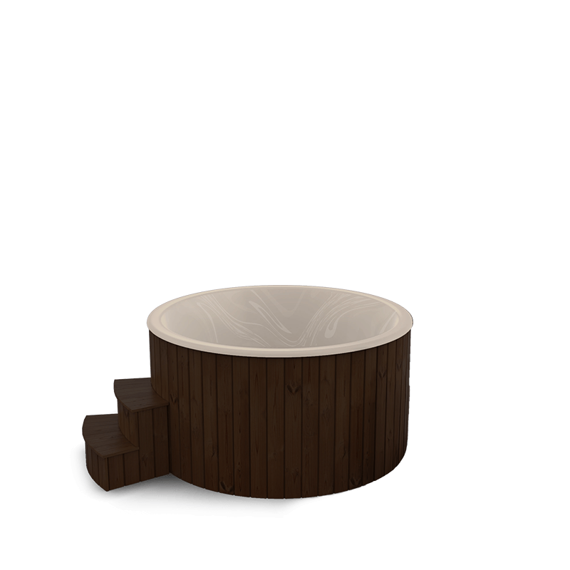 5-6 személyes akril kör dézsa elektromos kazánnal