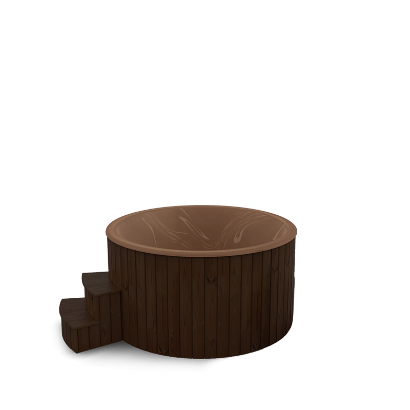 5-6 személyes akril kör dézsa elektromos kazánnal