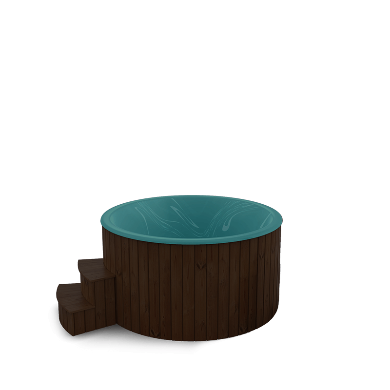 5-6 személyes akril kör dézsa elektromos kazánnal