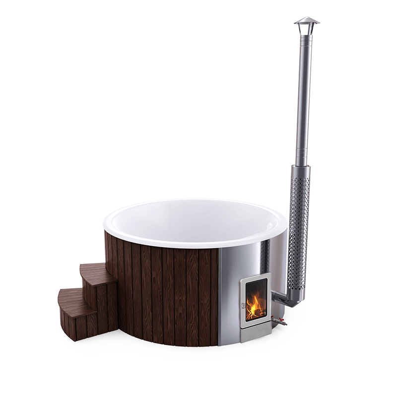 4-5 személyes akril kör dézsa integrált PRO kazánnal