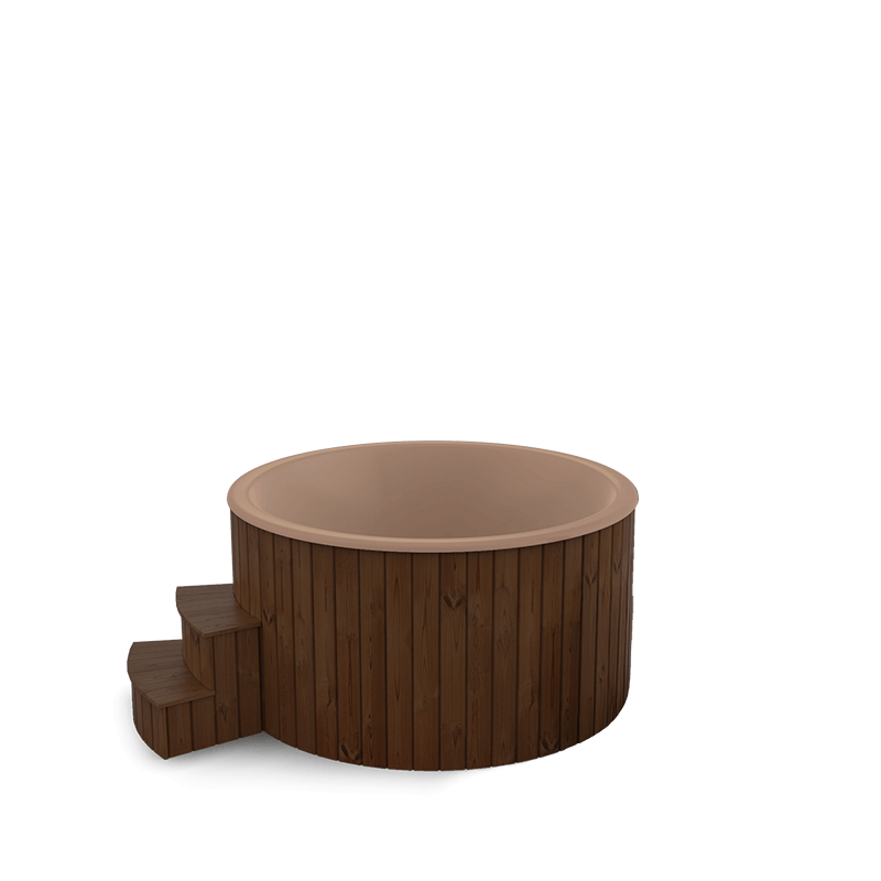 5-6 személyes akril kör dézsa elektromos kazánnal