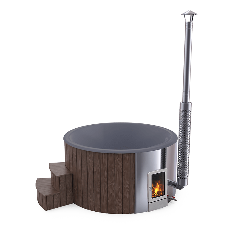 4-5 személyes akril kör dézsa integrált PRO kazánnal