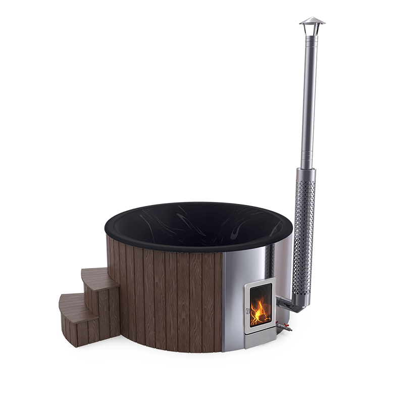 4-5 személyes akril kör dézsa integrált PRO kazánnal