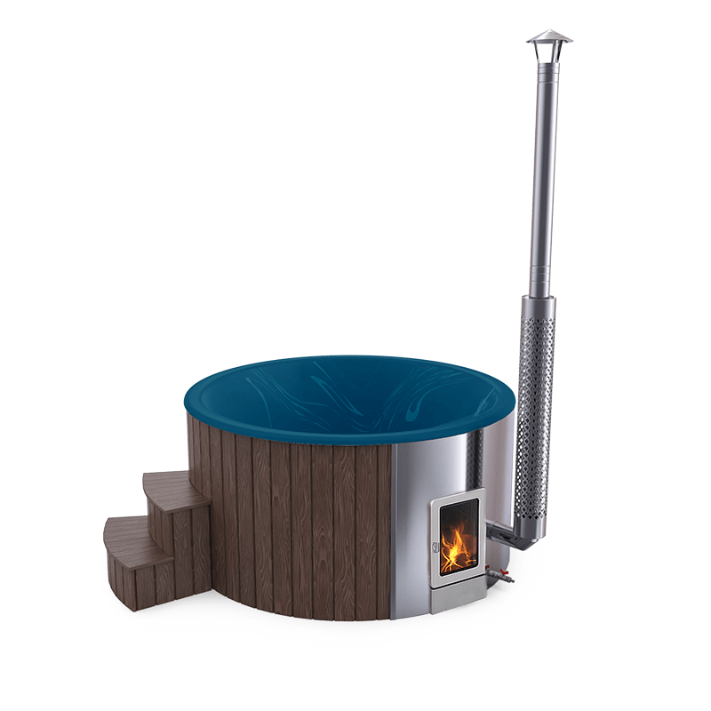 4-5 személyes akril kör dézsa integrált PRO kazánnal