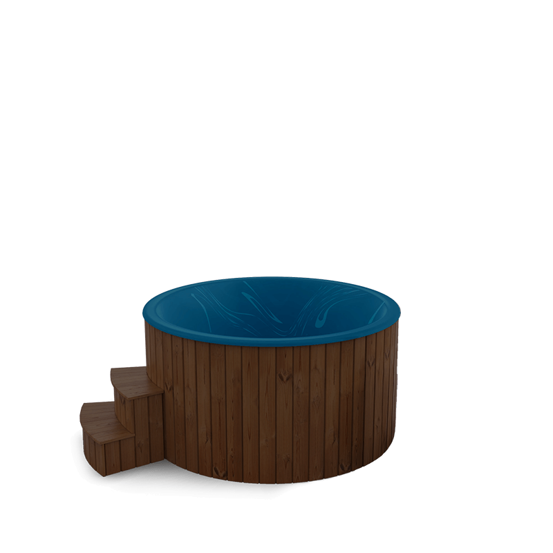 5-6 személyes akril kör dézsa elektromos kazánnal