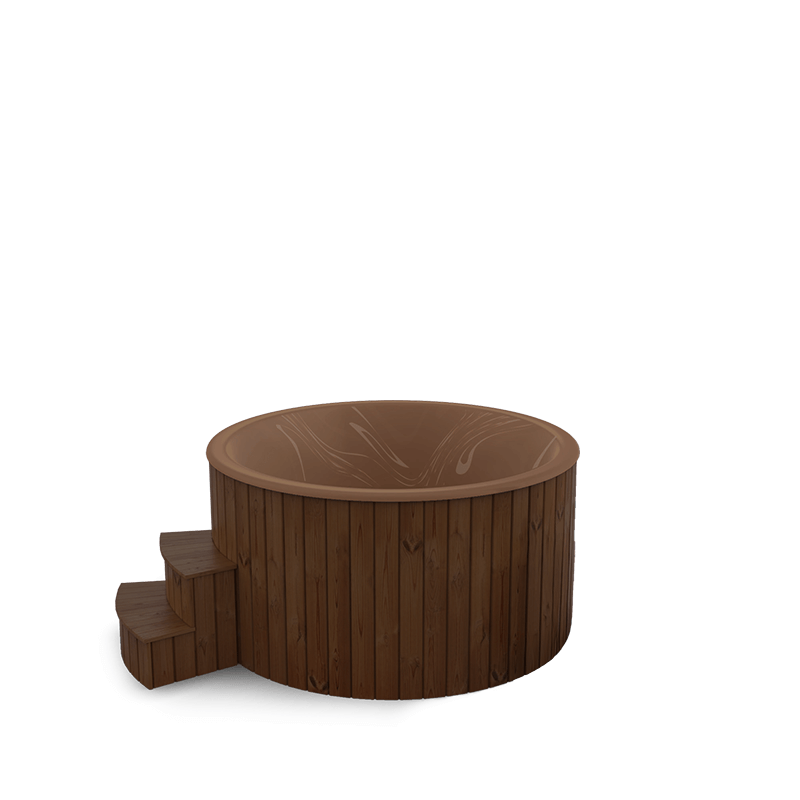 5-6 személyes akril kör dézsa elektromos kazánnal