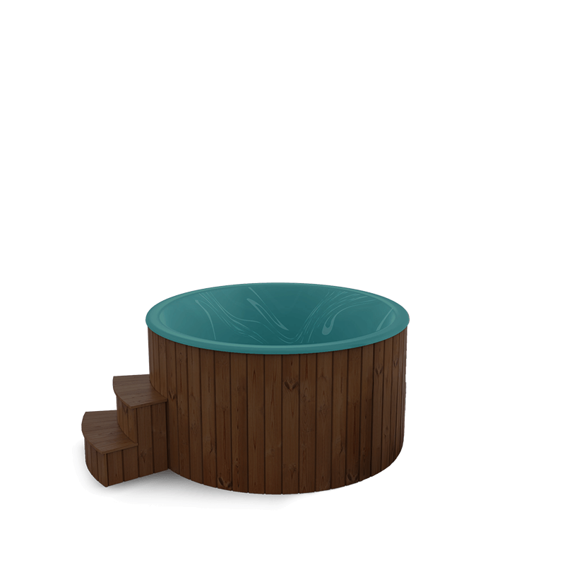 5-6 személyes akril kör dézsa elektromos kazánnal