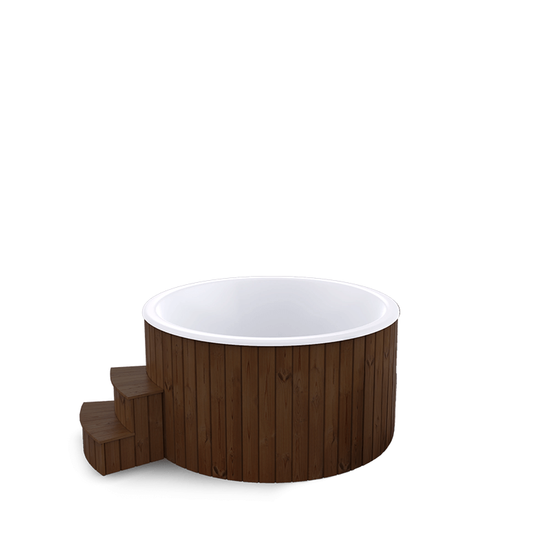 5-6 személyes akril kör dézsa elektromos kazánnal