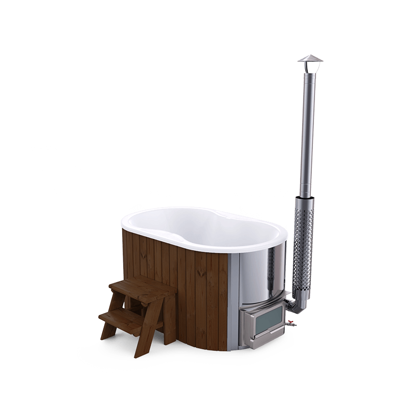 1-2 személyes üvegszálas dézsa integrált kazánnal