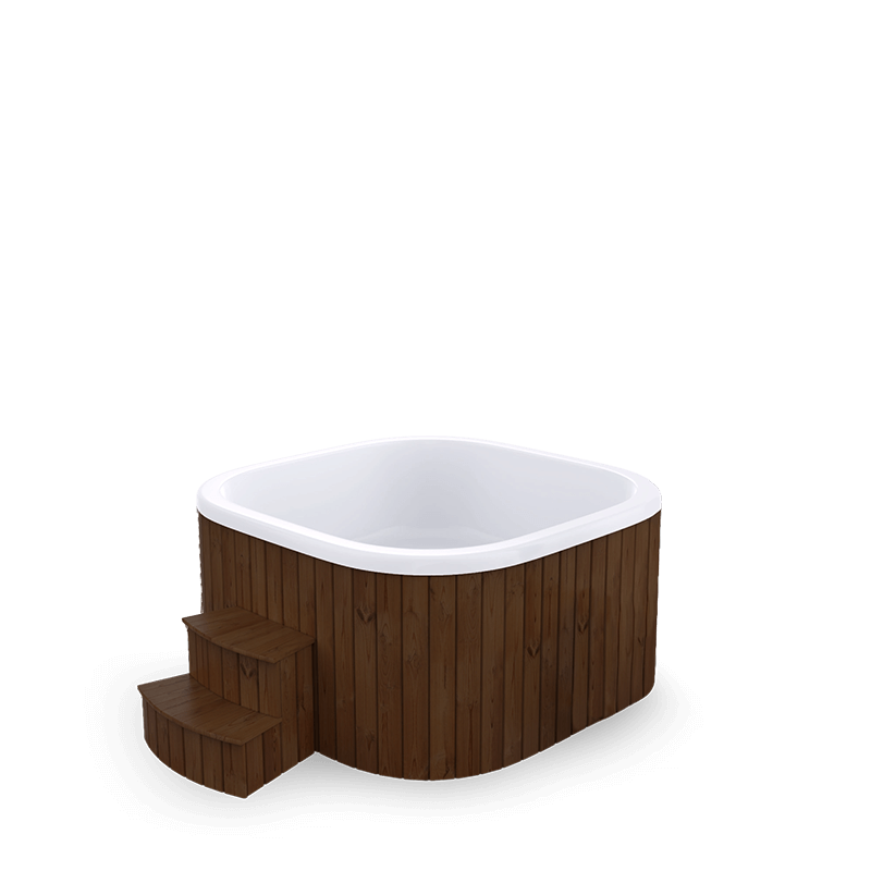 8-10 személyes akril, négyzet alakú elektromos dézsa