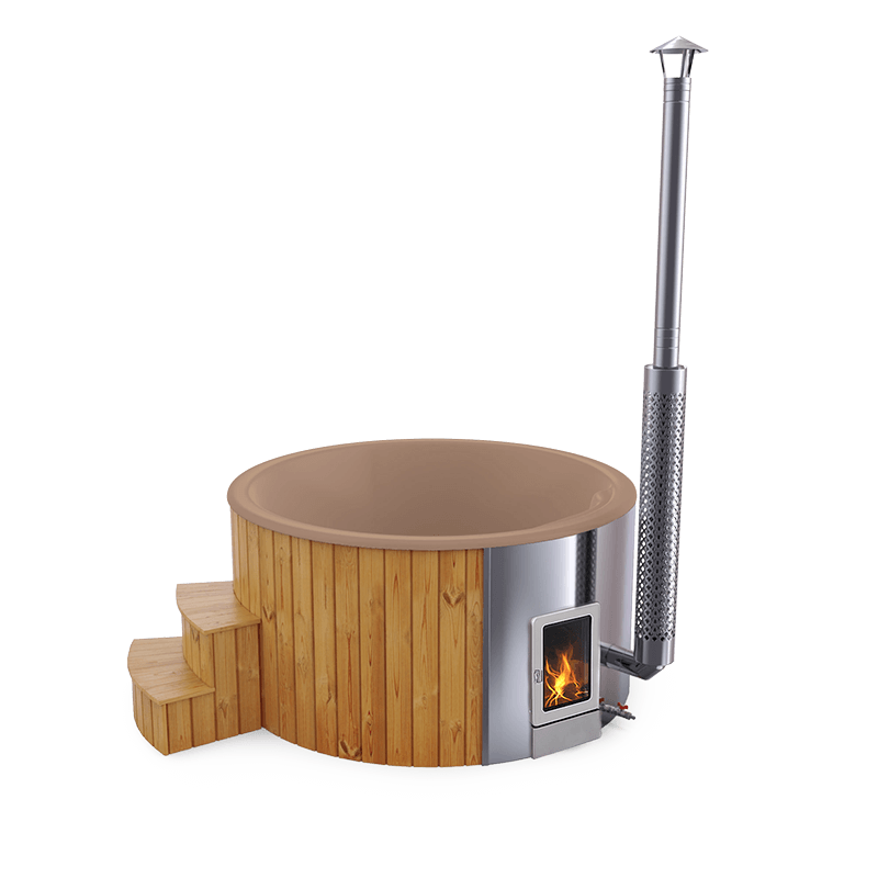 4-5 személyes akril kör dézsa integrált PRO kazánnal