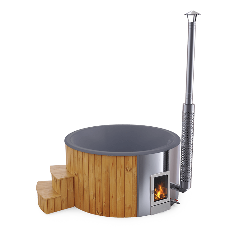 4-5 személyes akril kör dézsa integrált PRO kazánnal