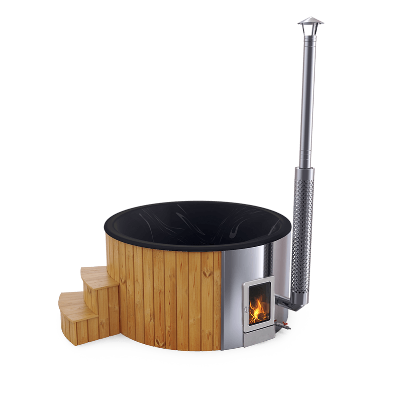 4-5 személyes akril kör dézsa integrált PRO kazánnal