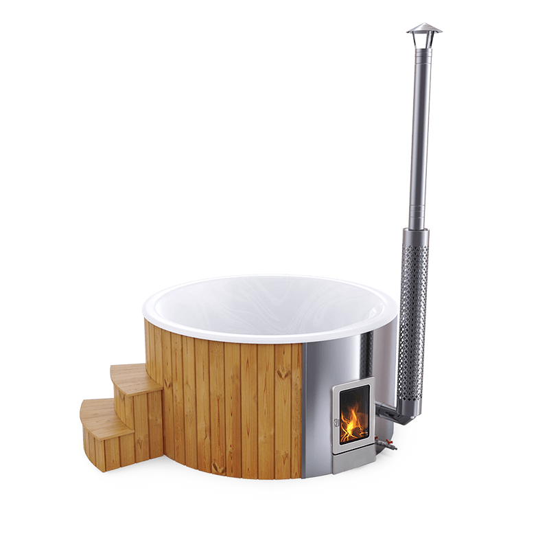 4-5 személyes akril kör dézsa integrált PRO kazánnal
