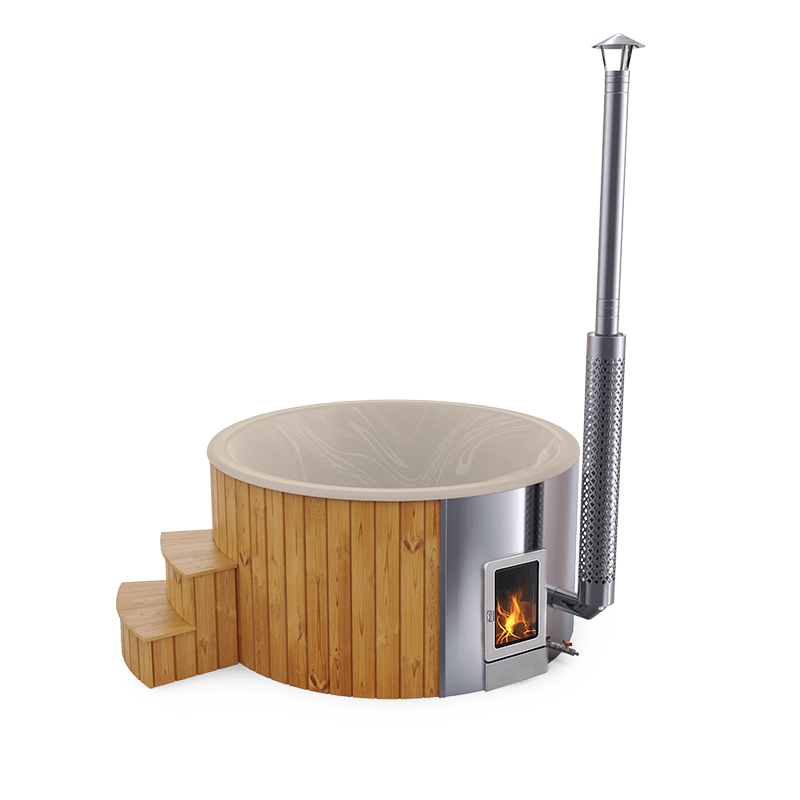 4-5 személyes akril kör dézsa integrált PRO kazánnal